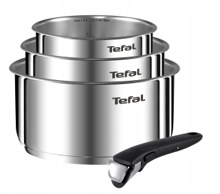 Súprava hrncov - Sada hrncov Tefal Ingenio Emotion, nehrdzavejúca oceľ, 4 kusy.